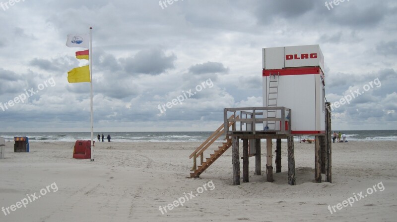 Amrum Beach Sea Sky Island