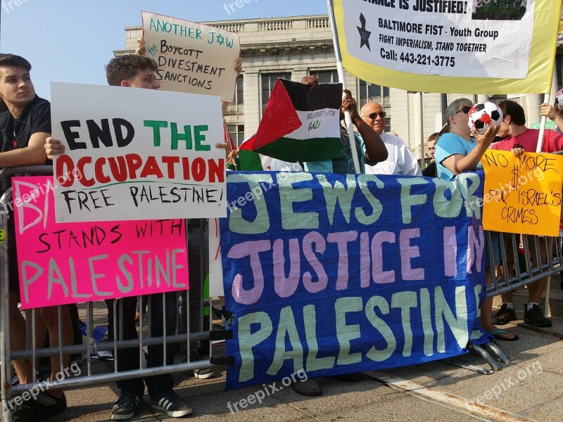 Protest Demonstration Israel Political Sign