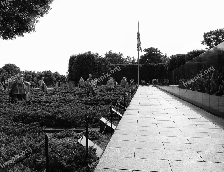 Monument Korean War Memorial War Washington