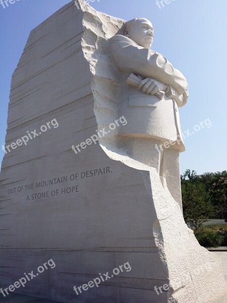 Monument Martin Luther King Memorial Dc Washington