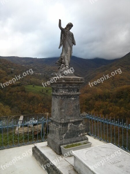 Angel Tomb Dead Cemetery It Headstone