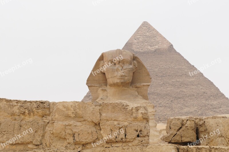 Egypt Sphinx Pyramid Old History