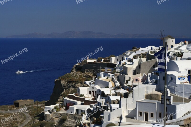 Santorini Greece Island Travel Sea