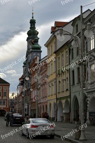 City Architecture Bohemia Czech Budejovice Square