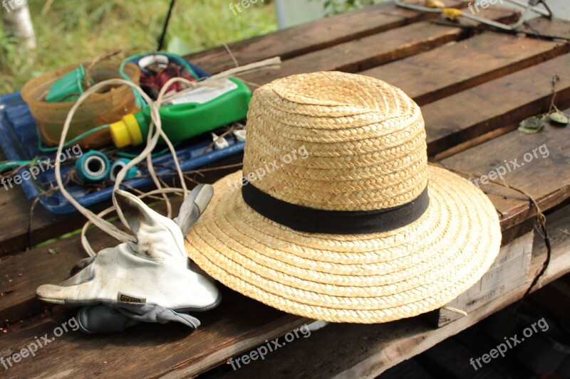 Garden Hat Straw Hat Free Photos