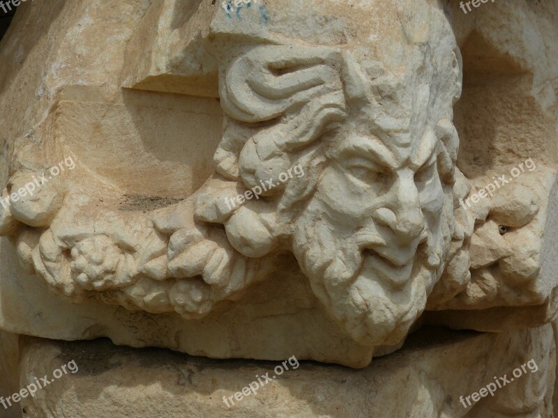 Aphrodisias Head Face Turkey Excavation