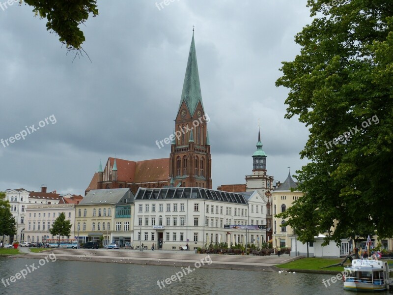 Schwerin Mecklenburg Mecklenburg Western Pomerania Historic Center Historically