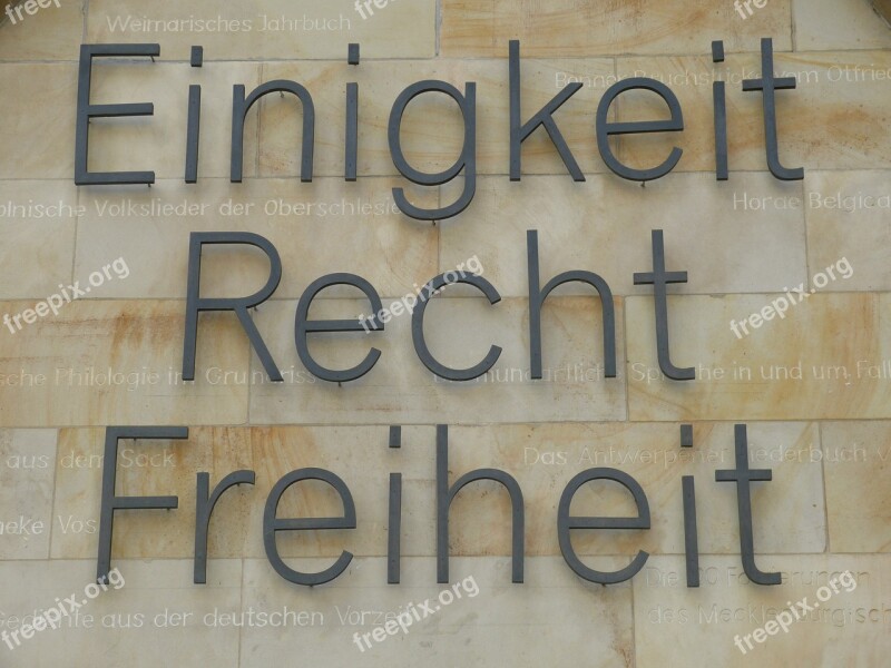 Monument Lettering Hanover Lower Saxony Historic Center