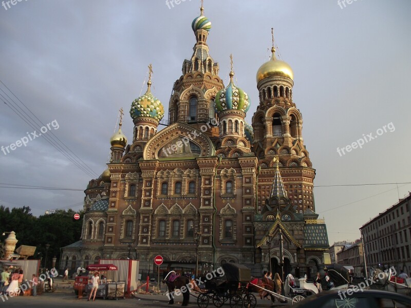 Petersburg Church Savior On Blood Russia Free Photos