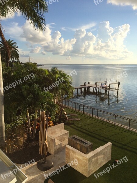 Anna Maria Island Waterfront Dock Landscape Water