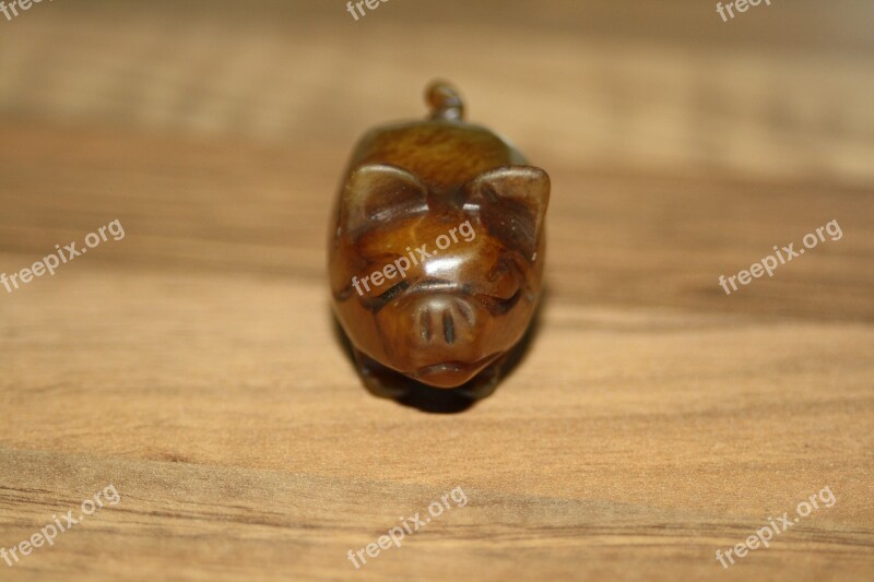 Pig Luck Lucky Charm Stone Lucky Pig