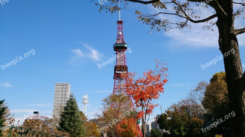 Hokkaido Sapporo Tv Tower Boulevard Odori Park