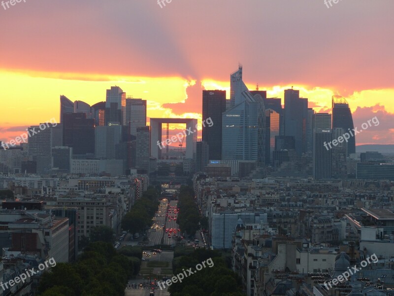 La Defense Paris France Architecture Avenue