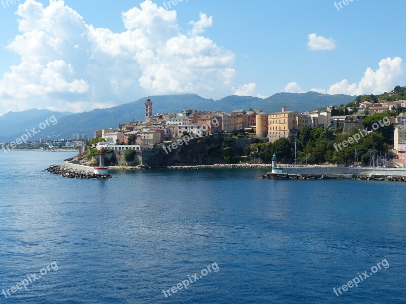 Corsica Bastia Historic Center Island France