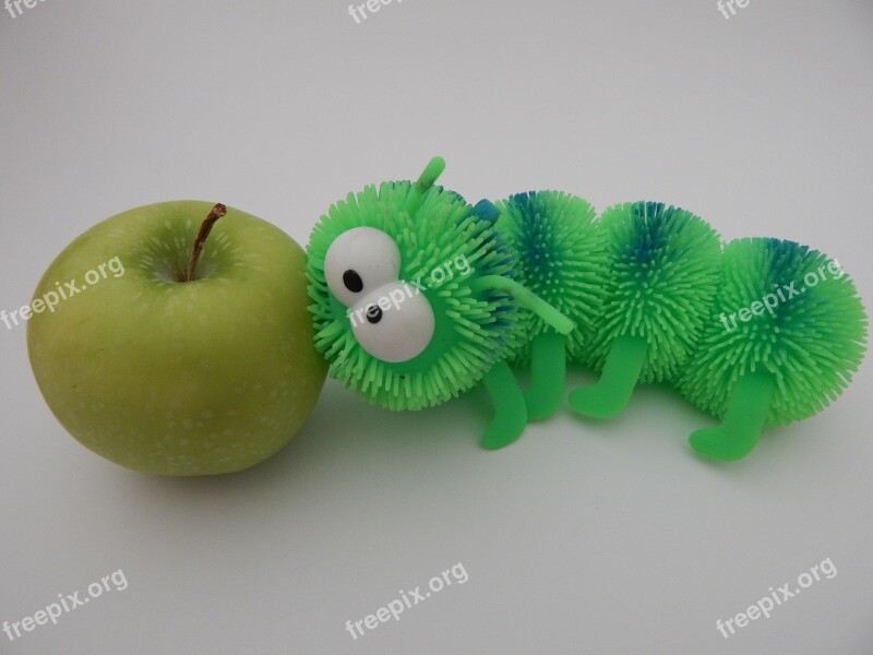 Centipede Apple Worm Green Caterpillar