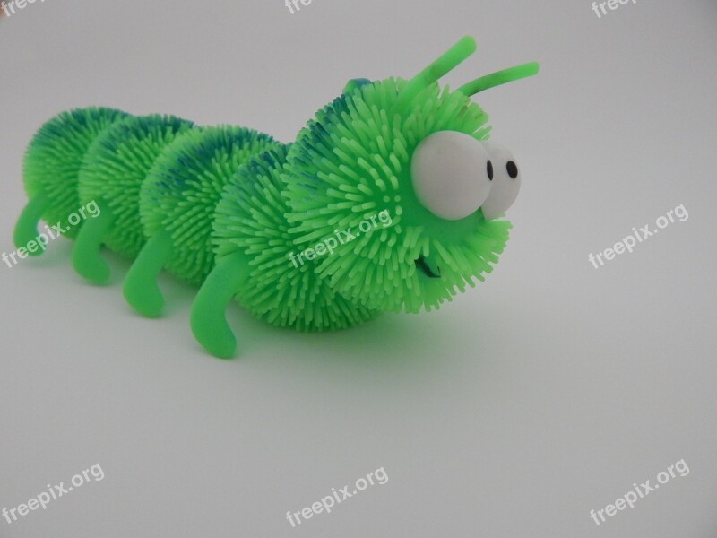 Caterpillar Toy Green Centipede Worm