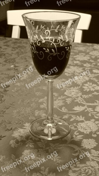 Wine Wine Glass Glass Drink Mood