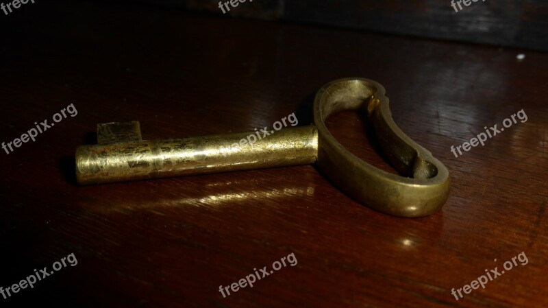 Key Gold Cabinet Key Close Castle