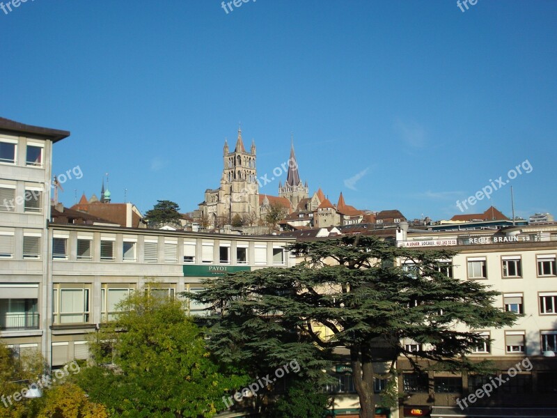 Cathedral Lausanne Switzerland Church Free Photos