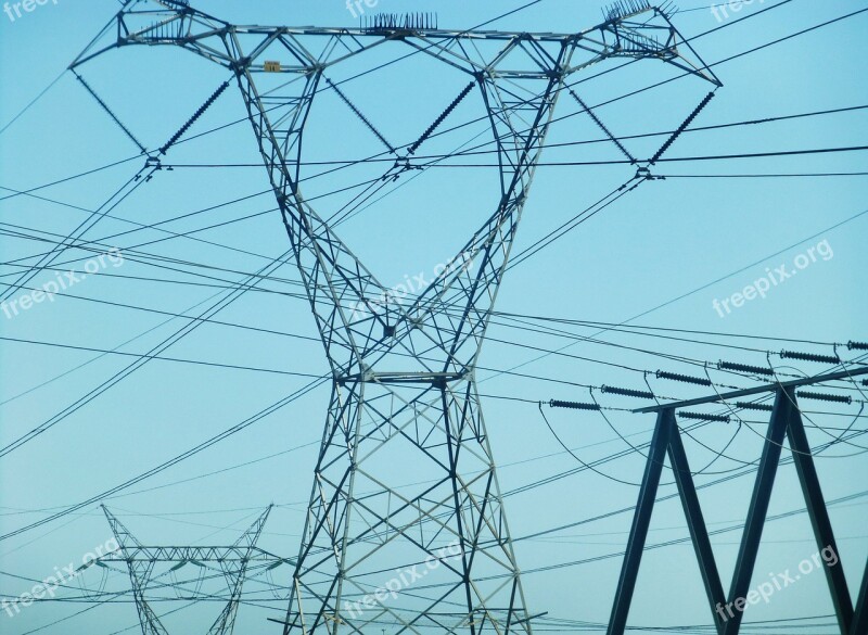 Pylon Electricity Lines Current Free Photos