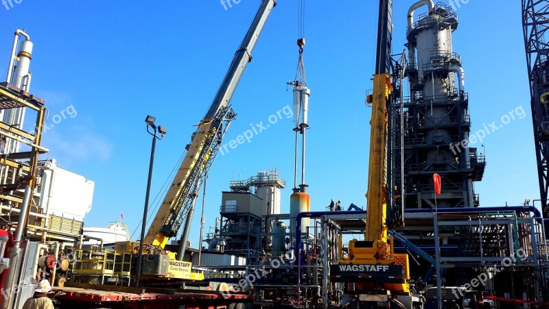 Refinery Industry Oil Rig Gas Fuel