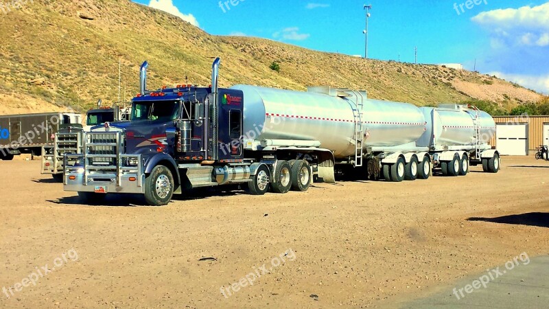 Truck Fuel Load Vehicle America