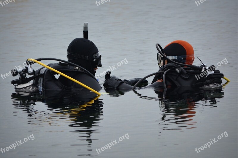 Divers People Hobby Water Diving