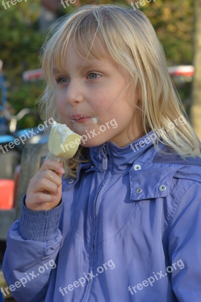 Child People Ice Cream Girl Free Photos