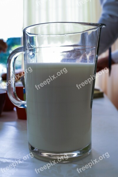 Milk Milking Glass Breakfast Lunch