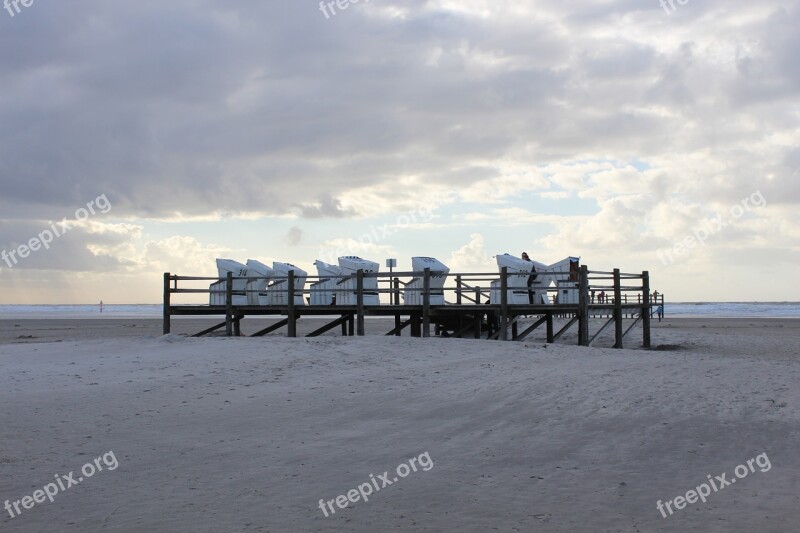 Saint Peter Ording North Sea Beach Clubs Sand