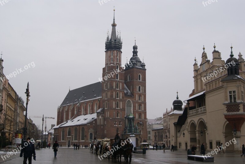 Kraków Church The Market Monument Poland