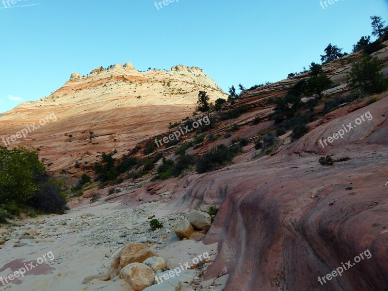 Zion National Park Utah Usa South West