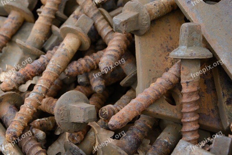 Rust Screw Iron Metal Rusted