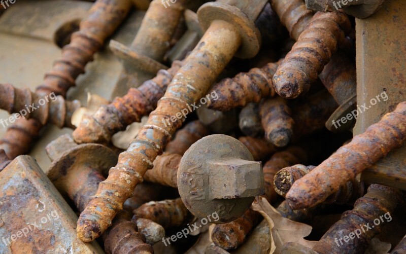 Rust Screw Iron Metal Rusted