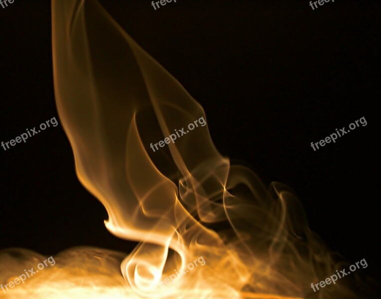 Smoke Orange Background Black Backdrop