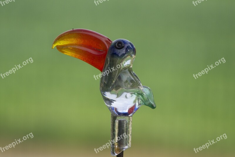 Glass Bird Bird Glass Garden Statue Gartendeko