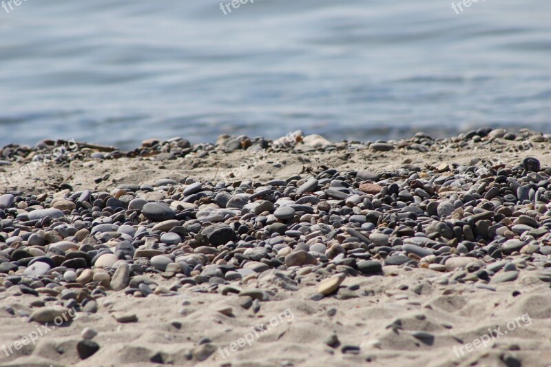 Pebbles Stones Sea Beach Ocean