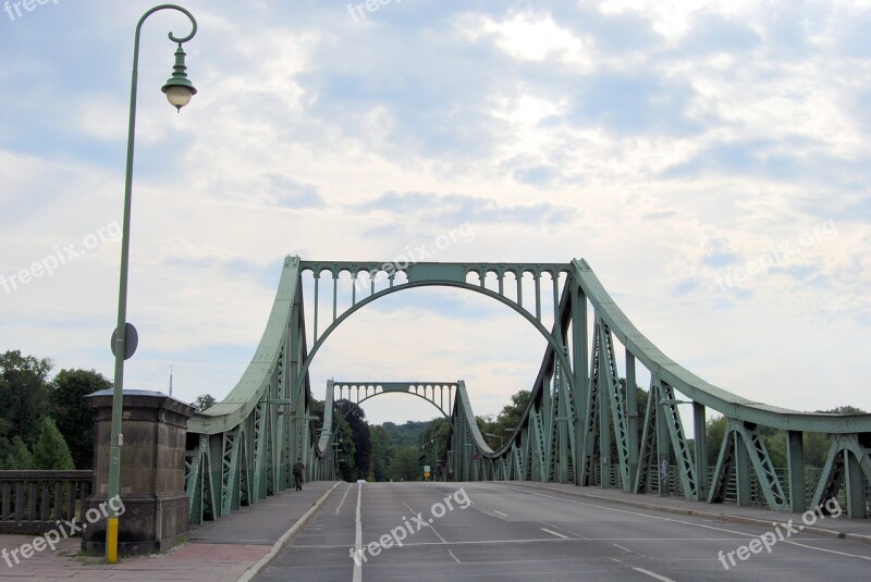 Bridge Glienicke Road Germany Lamppost