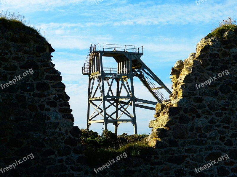 Headframe Mine Botallack Mine St Just Cornwall