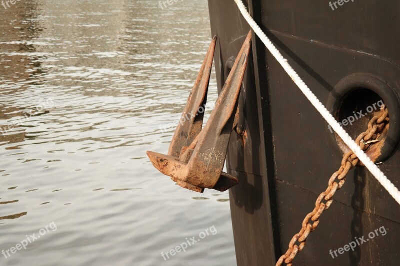 Anchor Dew Chain Ship Maas