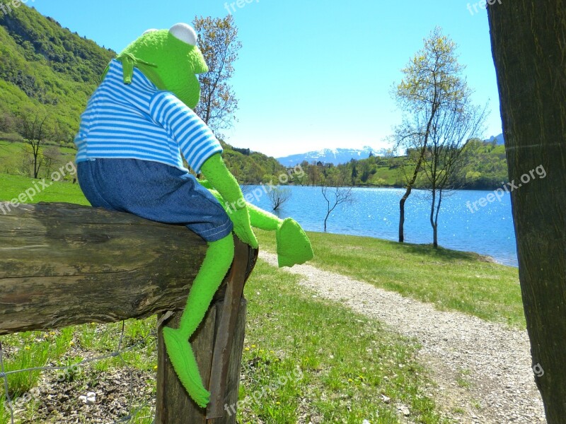 Tenno Lake Kermit Frog Lago Di Tenno Italy