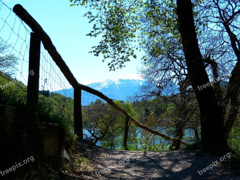 Tenno Lake Lago Di Tenno Italy Away Mountains