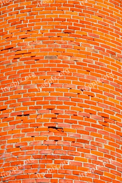 Brick Red Orange Brick Wall Masonry