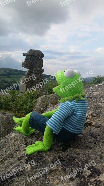 Kermit Frog Bowerman's Nose Dartmoor Devon