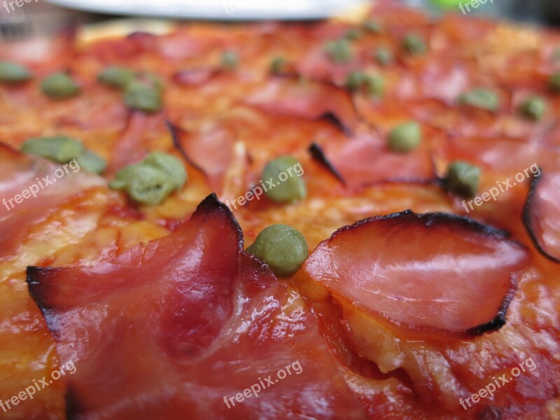 Pizza Ham Cheese Capers Free Photos