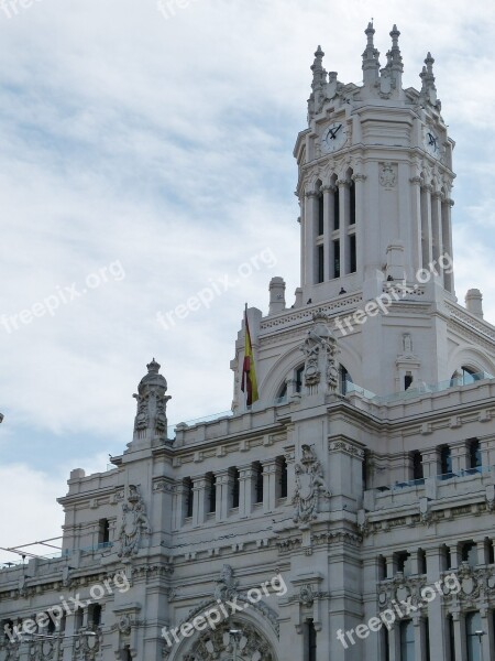 Madrid Town Hall Spain Architecture Space