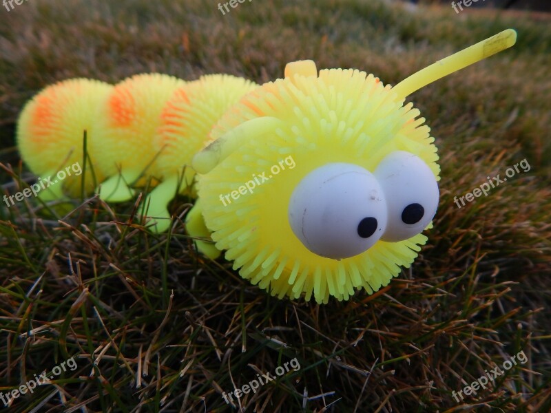 Caterpillar Toy Yellow Insect Bug