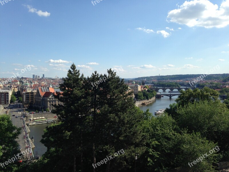 Prague Bridges Vltava River Free Photos