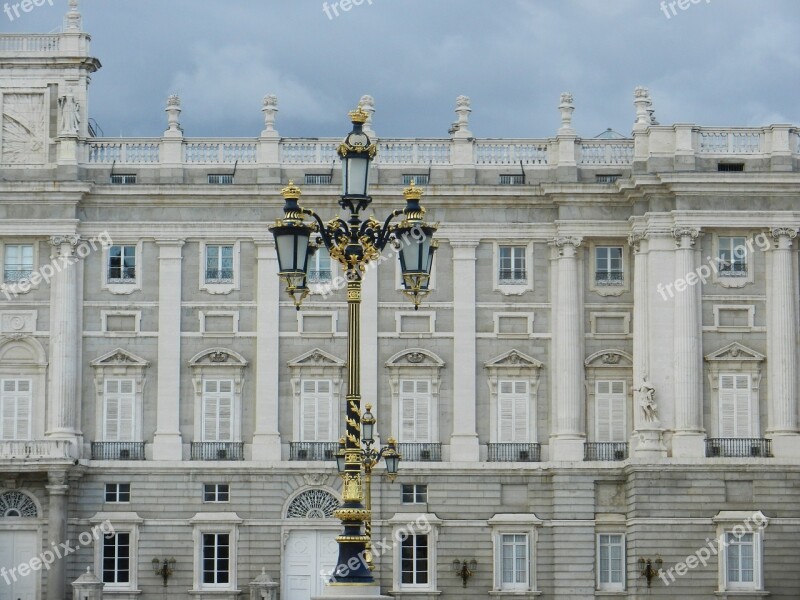 Architecture Madrid Spain Royal Palace Free Photos