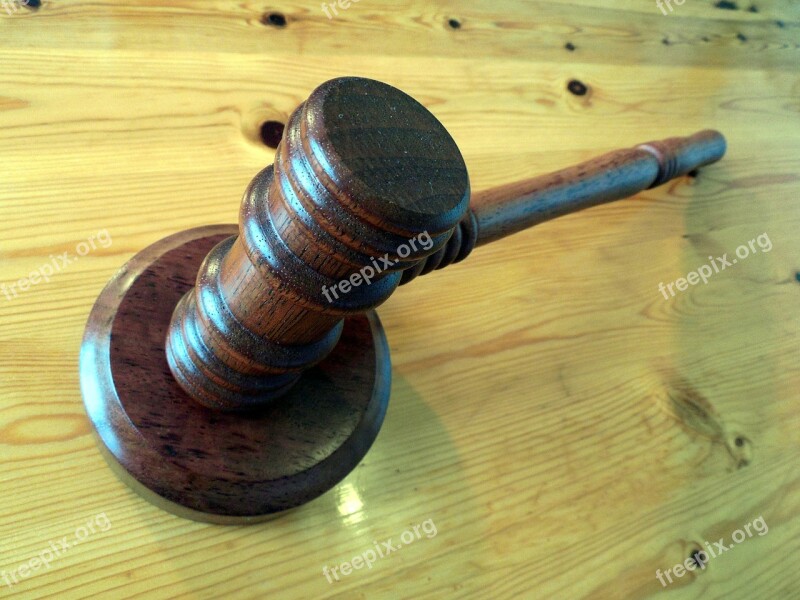 Court Hammer Auction Law Auctioneer